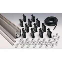 Kit complet Rail Defender® pour garde-corps en verre - 1,5 mètres linéaires
