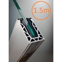 Kit complet Rail Defender® pour garde-corps en verre - 1,5 mètres linéaires